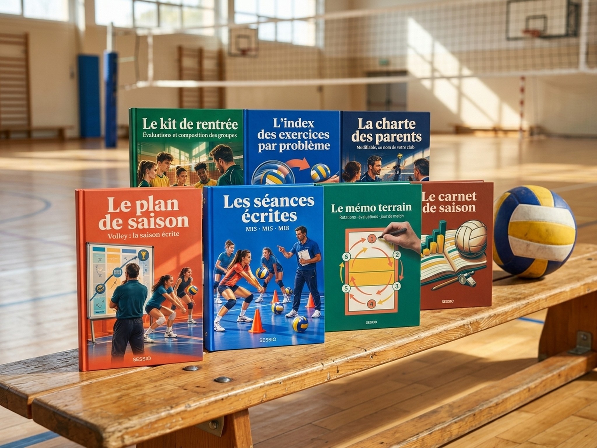 Le pack complet : Le plan de saison, Les séances écrites, Le mémo terrain et les 4 bonus